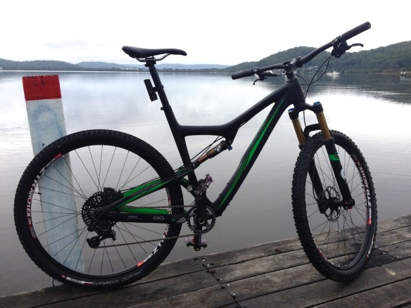 One of the rides was the 50 km circuit round Woy Woy, mainly on bike paths. Originally I thought I'd use the Anthem 29er on bike paths and save the Ripley for the dirty stuff, but after enjoying her speed, handling and finesse on this ride, I can't see that happening to be honest!