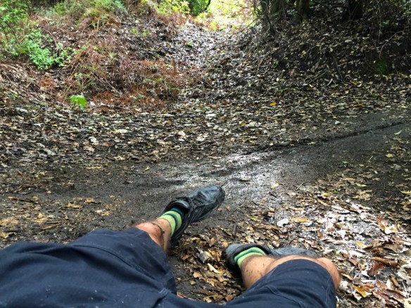 Found the one patch of mud on the track that day