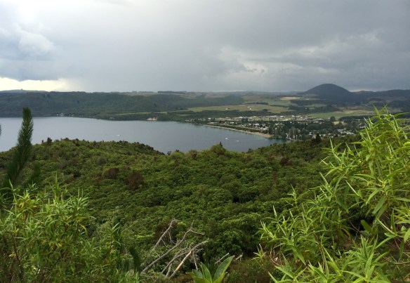 Looking down at Kinloch Bay