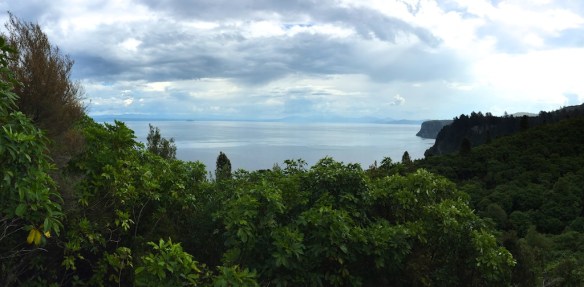 Climbing the headland from Whakaipo Bay
